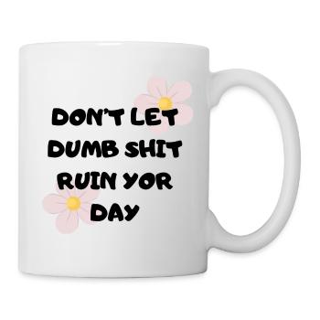 Pastel Blossoms Accent Handwriting - Mug - white - Right