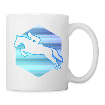 Die Dressurreiter und Horse Riding passen zusammen - Tasse - Weiß - Rechts