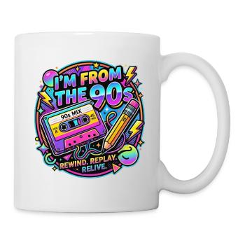 I'm From The 90s Retro Cassette - Mug - white - Right