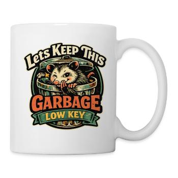Garbage Low Key Waschbär - Tasse - Weiß - Rechts