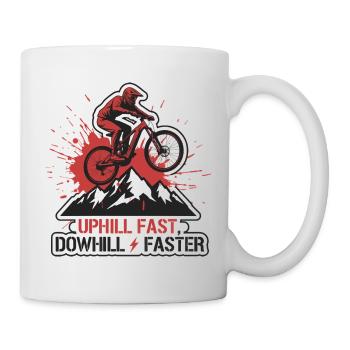E-MTB Trash Polka Mountain Biker - Tasse - Weiß - Rechts