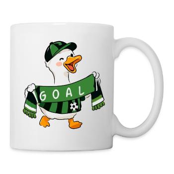 Funny Soccer Goose Goal Celebration Football Fan - Mug - white - Right