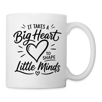 Big Heart Little Minds - Teacher Educator Love - Mug - white - Right