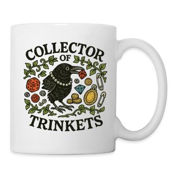 Collecteur de Babioles de Corbeau - Mug blanc - blanc - Droite