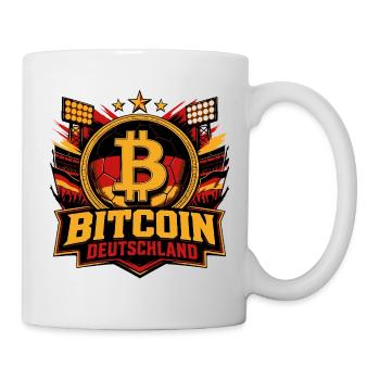 Bitcoin Deutschland Fußball Krypto  - Tasse - Weiß - Rechts