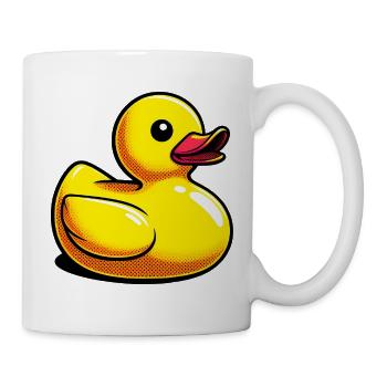 Ente Ente Ente Ente Ente - Tasse - Weiß - Rechts