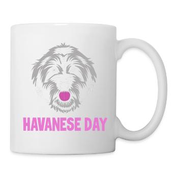 Havaneser Hund - Tasse - Weiß - Rechts