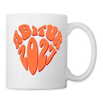 Abitur 2027 Herz - Tasse - Weiß - Rechts