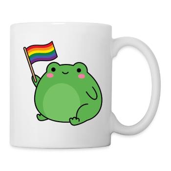 Pride Month LGBTQ – LGBT-Frosch - Tasse - Weiß - Rechts