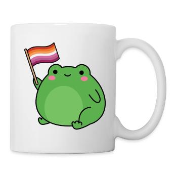 Pride Month LGBTQ – Lesbische Frosch - Tasse - Weiß - Rechts