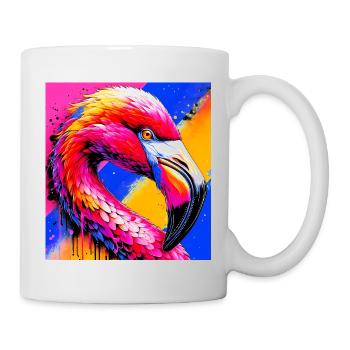 Flamant - Mug blanc - blanc - Droite