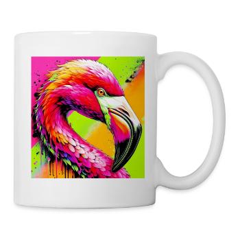 Flamingo - Tasse - Weiß - Rechts
