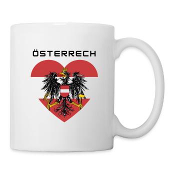 Austria Flag Eagle Patriotic Fan Pride - Mug - white - Right