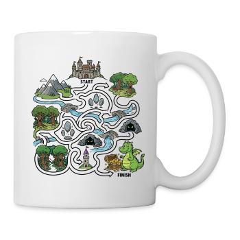 Dragon Treasure Map - Mug - white - Right