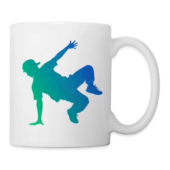 Geschenkidee für einen Breakdancer mit Streetdance - Tasse - Weiß - Rechts