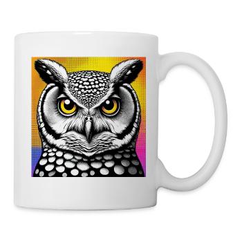 Eule - Tasse - Weiß - Rechts