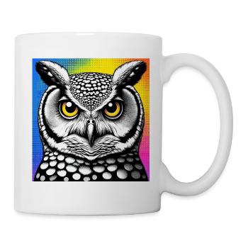 Eule - Tasse - Weiß - Rechts