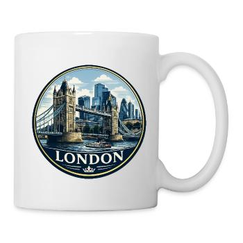 London Bridge Vintage Badge - Mug - white - Right