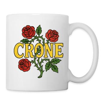Crone Rose Floral Emblem - Mug - white - Right