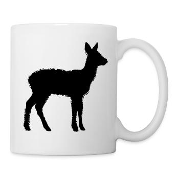 Deer Silhouette Hunter Hunting Club Forester Forest - Mug - white - Right