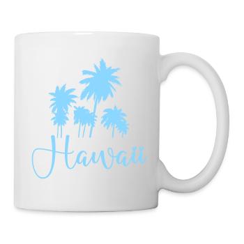 Hawaii Palm Trees Script Design - Mug - white - Right