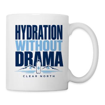 Hydratation sans drame - Mug blanc - blanc - Droite