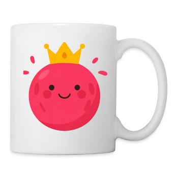 Königliche Kawaii Kugel Pink - Tasse - Weiß - Rechts