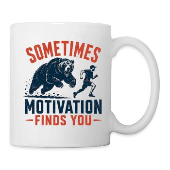 Trail Running - Parfois, la motivation vous trouve - Mug blanc - blanc - Droite