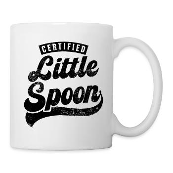 Zertifizierter kleiner Löffel - Tasse - Weiß - Rechts