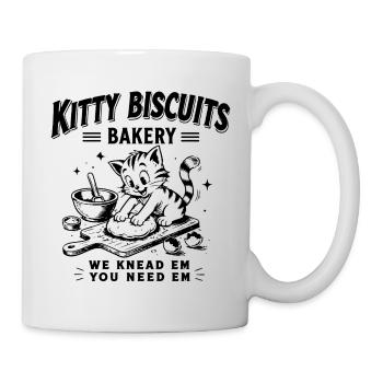 Kitty Biscuits Bakery – Cute Cat Baker - Mug - white - Right