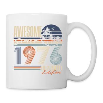 1976 Jahrgang Vintage Geburtstag Geschenk Retro - Tasse - Weiß - Rechts