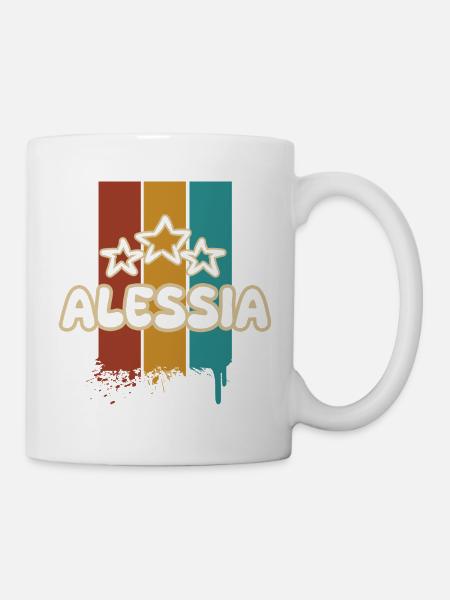 Geschenk für Alessia - Tasse - Weiß