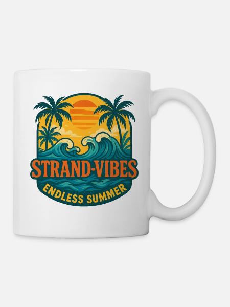 Strand-Vibes Endless Summer - Tasse - Weiß