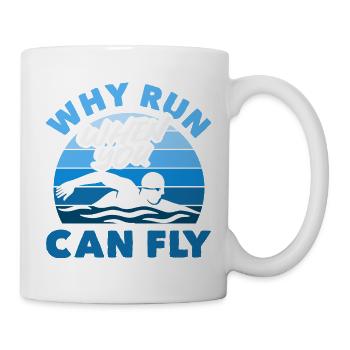 Lustige Schwimmer Sprüche & Schwimmverein Design - Tasse - Weiß - Rechts