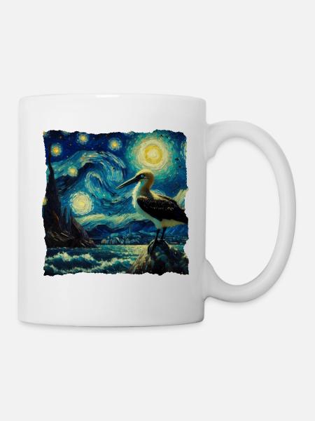 Nazca Tölpel Starry Night - Tasse - Weiß