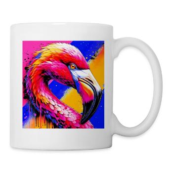Flamant - Mug blanc - blanc - Droite