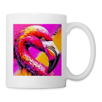 Flamant - Mug blanc - blanc - Droite
