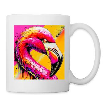 Flamant - Mug blanc - blanc - Droite