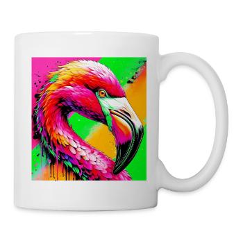 Flamant - Mug blanc - blanc - Droite