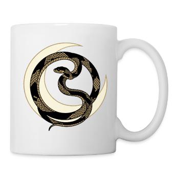 Forbidden Moon Serpent Streetwear Symbol - Mug - white - Right