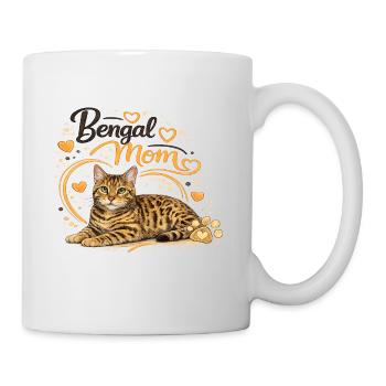 Cœur de maman Bengale - Mug blanc - blanc - Droite