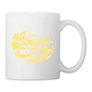 Neue WegeNeue Geschichten Camper-Motiv - Tasse - Weiß - Rechts