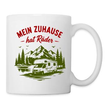 Mein Zuhause hat Räder – Vanlife - Tasse - Weiß - Rechts