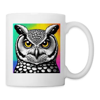 Eule - Tasse - Weiß - Rechts