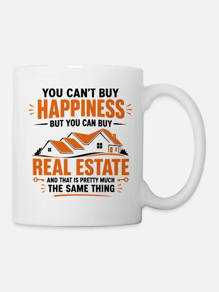 Immobiliengeschenk für Makler und Makler - Tasse - Weiß