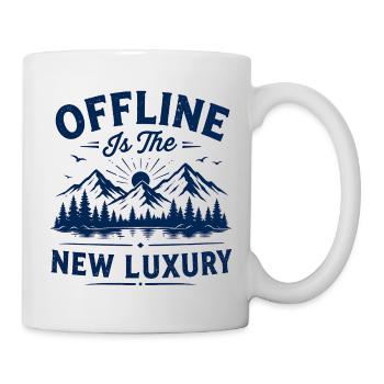Cadeau hors ligne pour amoureux de la nature pour lecteur de livres - Mug blanc - blanc - Droite