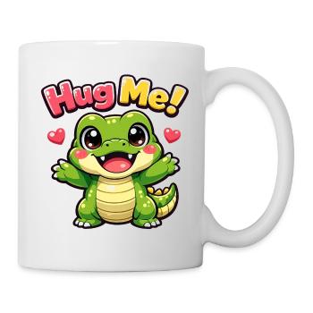 Crocodile Kawaii Mignon - Mug blanc - blanc - Droite