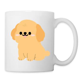 Sunny Golden Retriever Pup  - Mug - white - Right