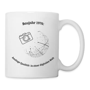 Baujahr 1976 - Tasse - Weiß - Rechts