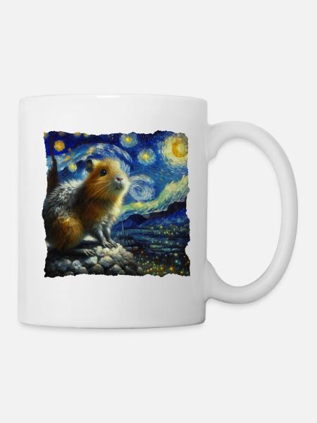 Aguti Starry Night - Tasse - Weiß